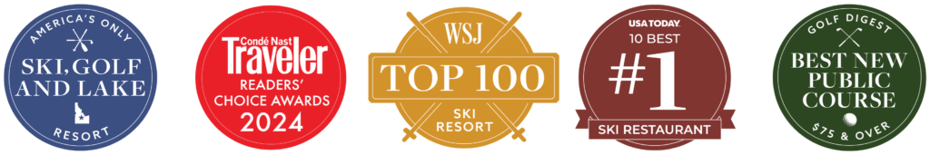 Ski resort in the USA featuring alpine skiing, snowboarding, and snowshoeing on scenic mountains with chairlifts and terrain parks.