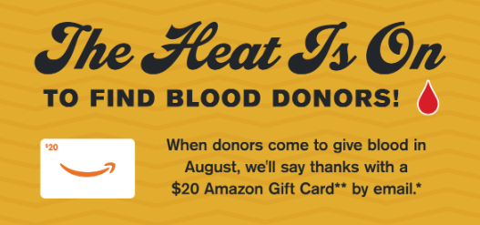 red cross blood drive incentive